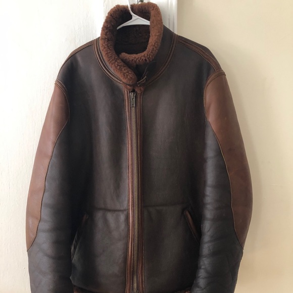 Classic Sheepskin lined Leather Flying Jacket. - Picture 4 of 4